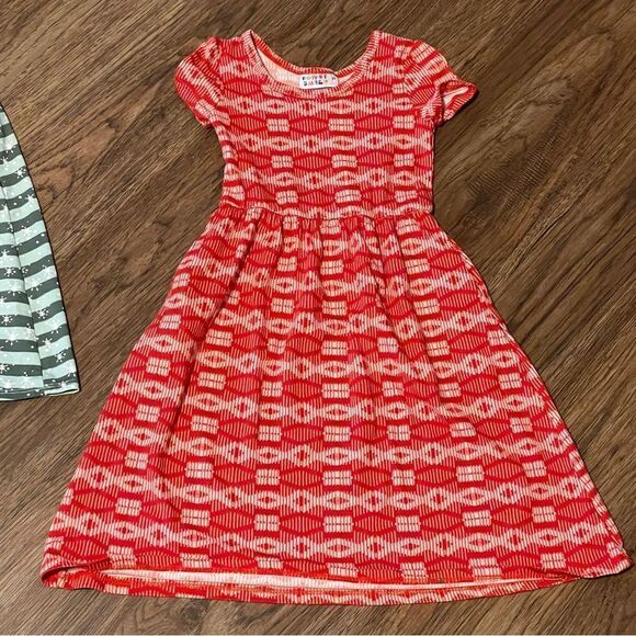 Dot Dot Smile 2 Maxi Holiday Dresses Green Red Size 2T - Picture 7 of 10